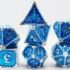 Foam Brain 7ct Metal Polyhedral Dice Set - Oceanus Dragon -Game Haven 7467972955952022017 74378