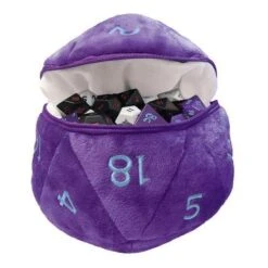 D20 Purple/Blue Dice Bag Plush