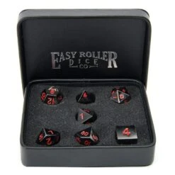 Other Easy Roller Metal Gunmetal Red 7ct Polyhedral Set