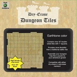 Other Dry Erase Dungeon Tiles - 9ct Earthtone 10" Square