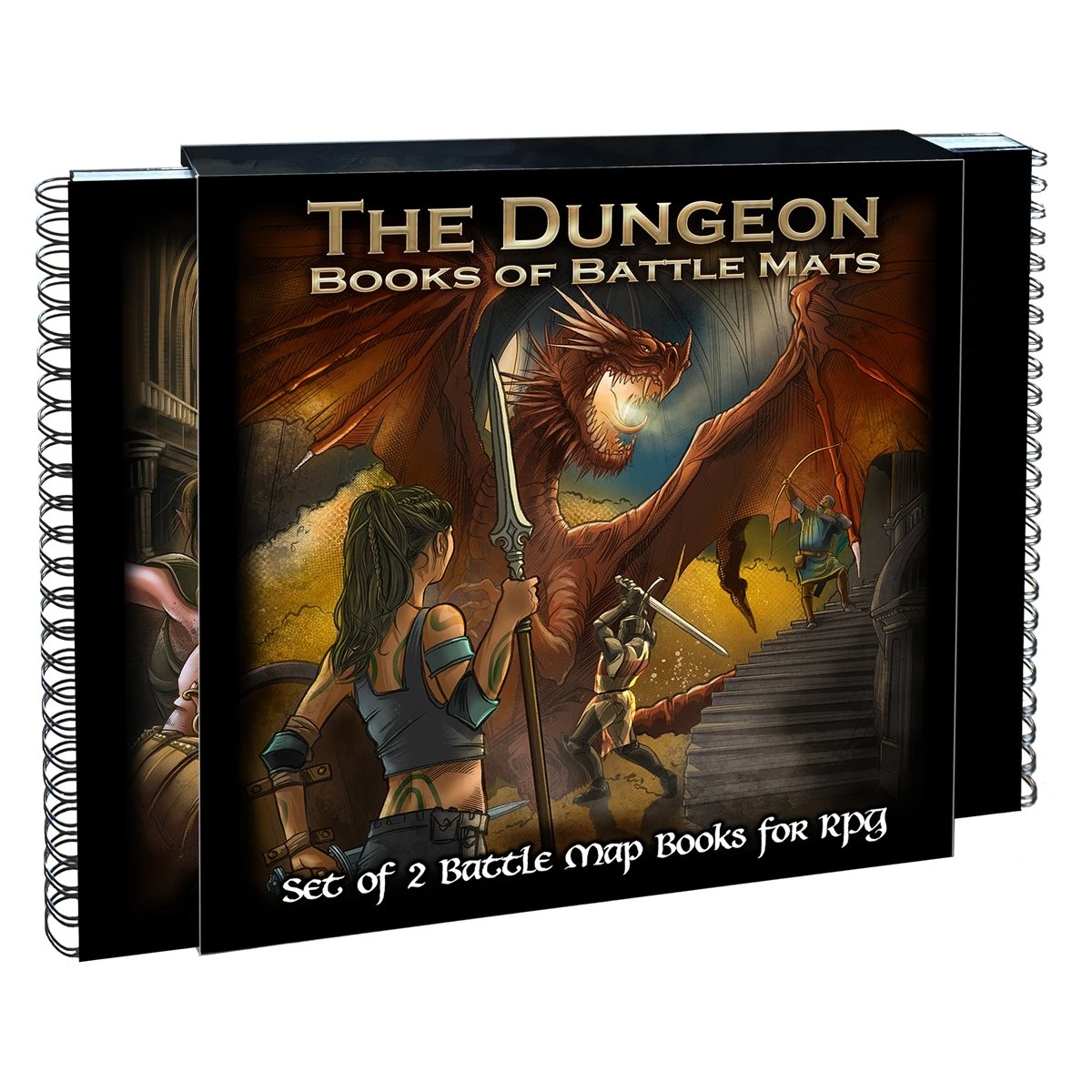 Other RPG Battle Mats: The Dungeon Books Of Battle Mats Two Book Set 3 Other RPG Battle Mats: The Dungeon Books Of Battle Mats Two Book Set